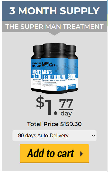 endura naturals 3 bottles price